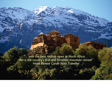 With the best rooftop views in North Africa, the Kasbah du Toubkal is Morocco’s first and foremost mountain retreat