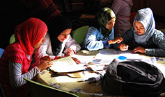 Photo of girls studying at Dar Asni