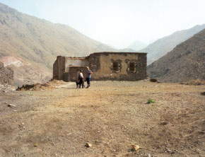 The original ruins now converted into Kasbah du Toubkal
