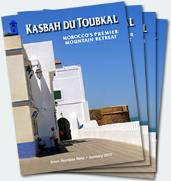 Covers of the ninth edition of the Kasbah du Toubkal magazine