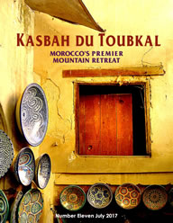 The cover of the eleventh edition of the Kasbah du Toubkal magazine