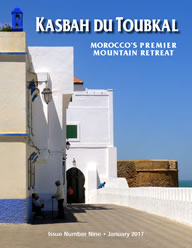 The cover of the ninth edition of the Kasbah du Toubkal magazine