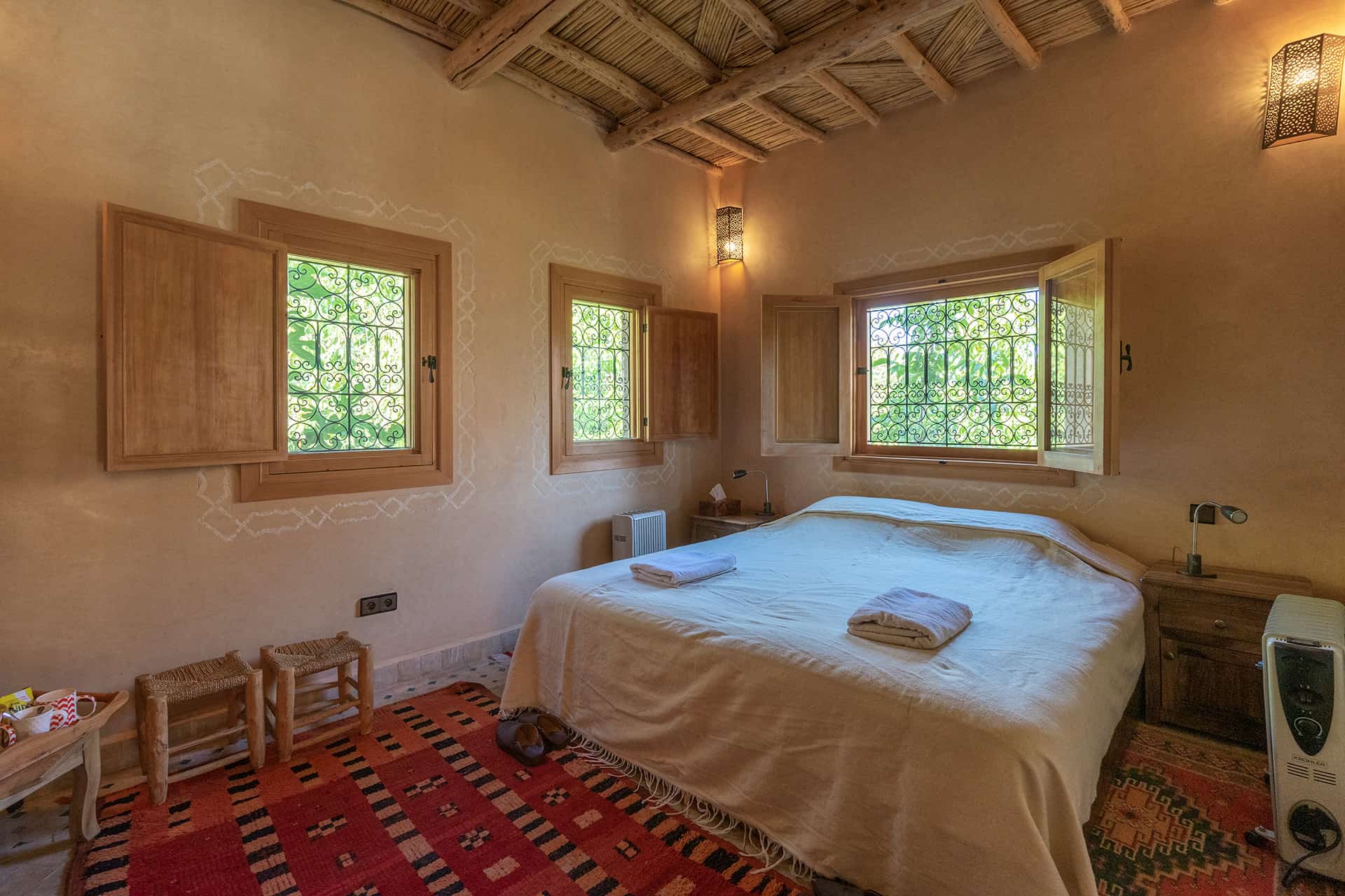 Berber Lodge en suite bedroom, Kasbah du Toubkal