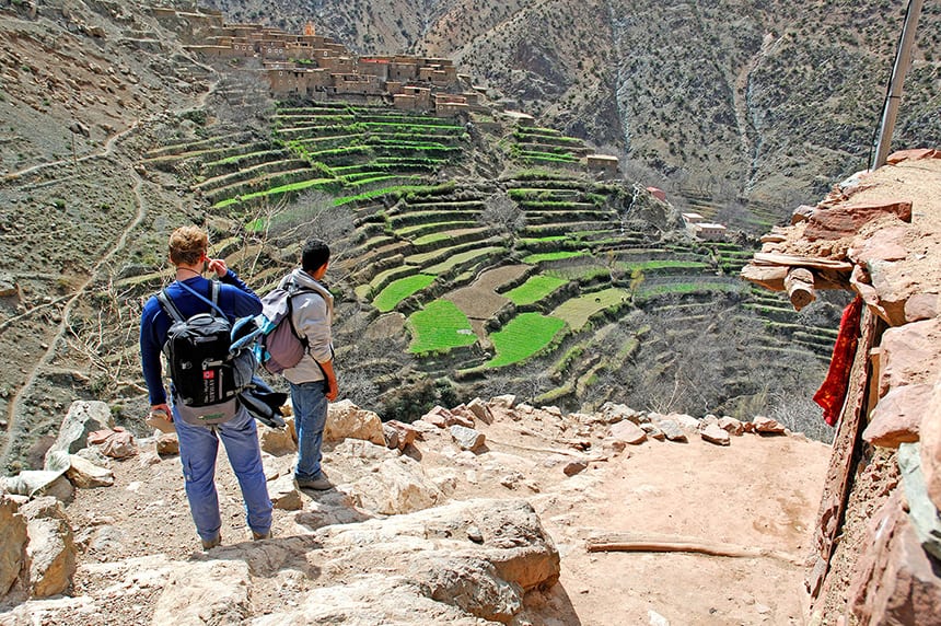 Trekking in the unspoilt Azzaden Valley