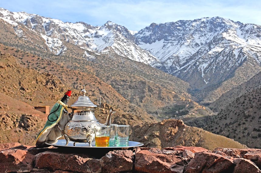 Looking towards Tazaghart from Azzaden Trekking Lodge