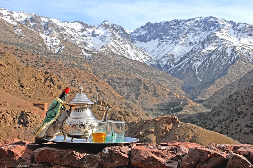 Looking towards Tazaghart from Azzaden Trekking Lodge