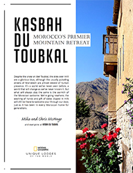 The cover of the twenty-second edition of the Kasbah du Toubkal magazine