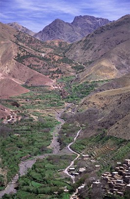 Imlil Valley from the path towards Tizi Mzik