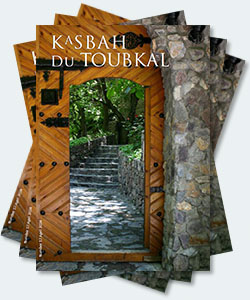 Covers of the April 2024 edition of the Kasbah du Toubkal newsletter
