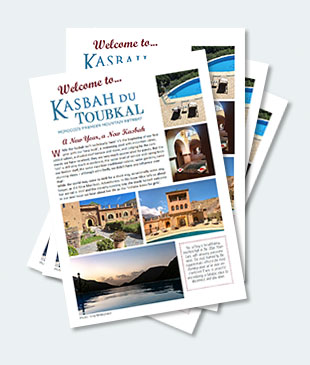 Covers of the January 2026 edition of the Kasbah du Toubkal newsletter