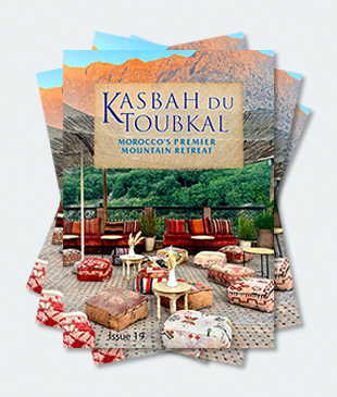Covers of the October 2024 edition of the Kasbah du Toubkal newsletter