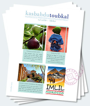 Covers of the twenty-ninth edition of the Kasbah du Toubkal newsletter