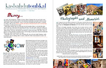 Covers of the thirtieth edition of the Kasbah du Toubkal newsletter
