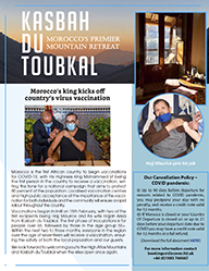 The cover of the twenty-seventh edition of the Kasbah du Toubkal newsletter