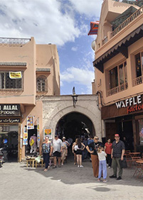 Entrance to Rue Riad Zitoun El Kdim from Jemaa el-Fna