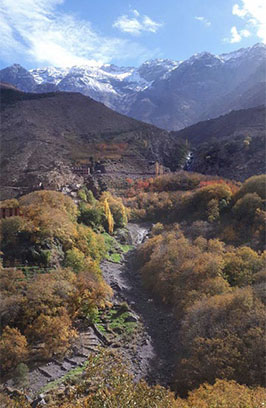 Waterfall as seen from the Kasbah