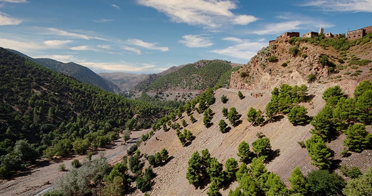 Moulay Brahim Gorge on the way to Imlil