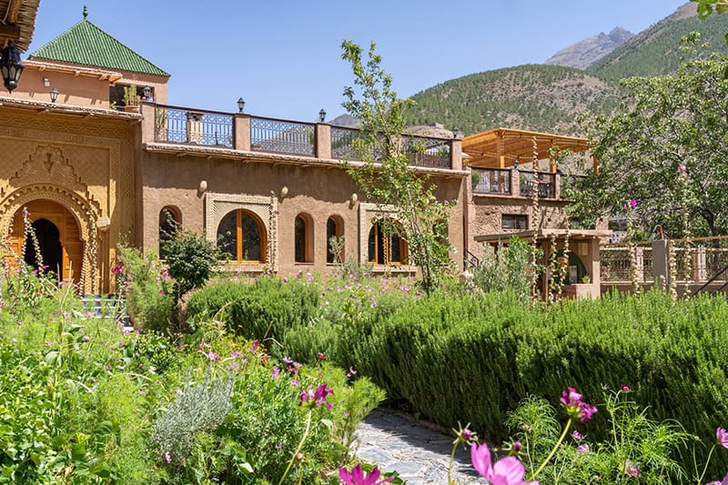 The Kasbah du Toubkal garden