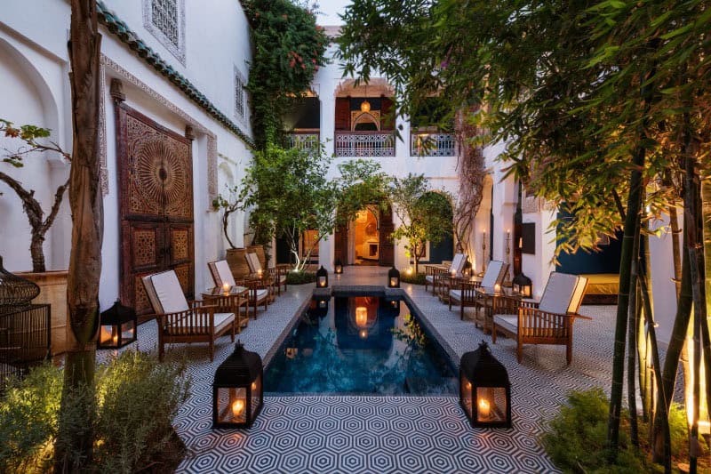 Patio, Riad Les Yeux Bleus, Marrakech