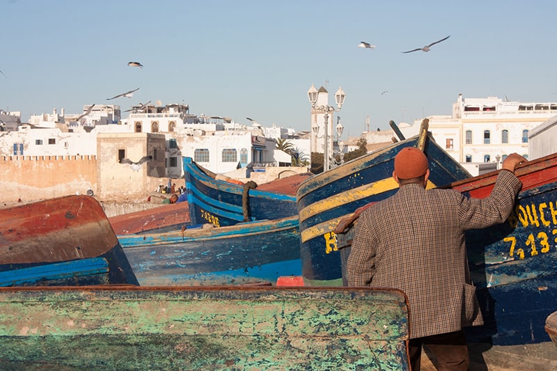 Fisherman, near Essaouira port