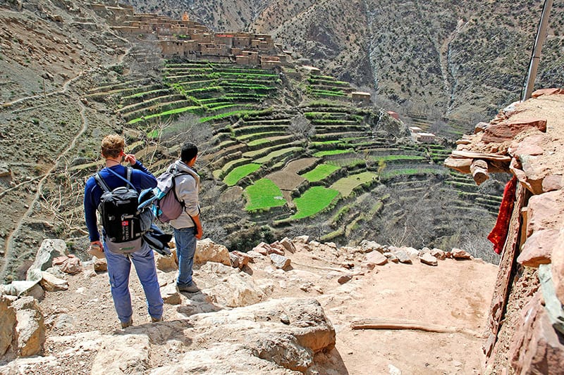 Looking down into Azzaden Valley
