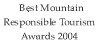 Winner Best Mountain 2004 Responsible Tourism Awards