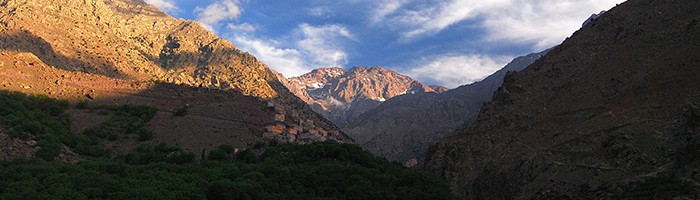 The stunning scenery of the High Atlas Mountains