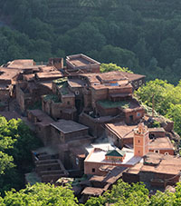 The village of Ait Aissa, Azzaden Valley, High Atlas, Morocco