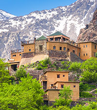 Kasbah du Toubkal from Imlil