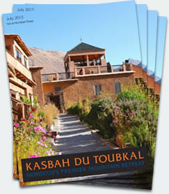 Covers of the third edition of the Kasbah du Toubkal magazine