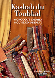 The cover of the eighteenth edition of the Kasbah du Toubkal magazine