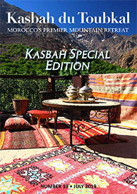 The cover of the eighteenth edition of the Kasbah du Toubkal magazine