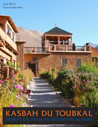 The cover of the third edition of the Kasbah du Toubkal magazine
