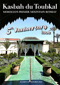 The cover of the twenty edition of the Kasbah du Toubkal magazine