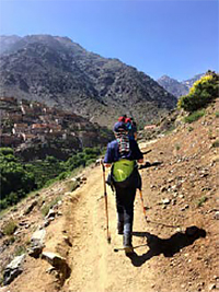 The Hoffrock family on the summit of Jbel Toubkal