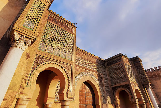 Bab Mansour in the Imperial City of Meknes