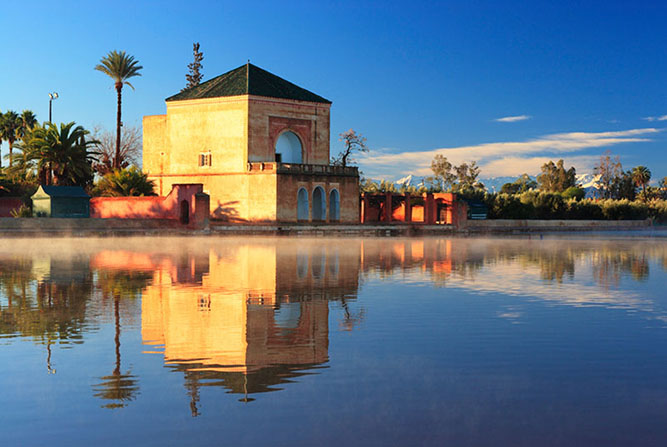 The pavilion and basin, Menara Gardens, Marrakech